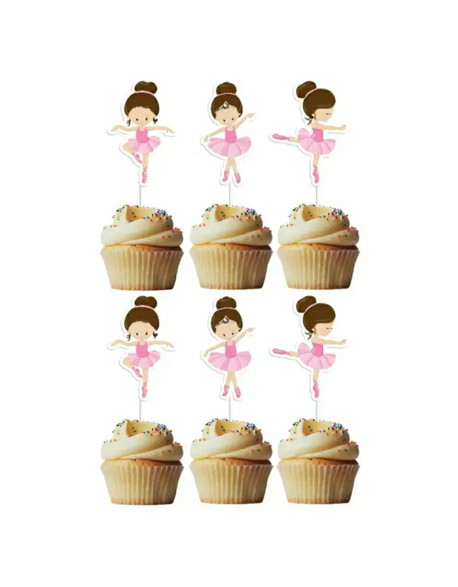 Adorei Ballet Cupcake Topper - 6 Count