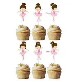 Adorei Ballet Cupcake Topper - 6 Count