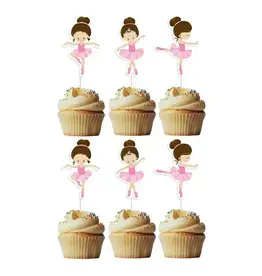 Adorei Ballet Cupcake Topper - 6 Count