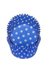 Blue Polka Dot Baking Cups