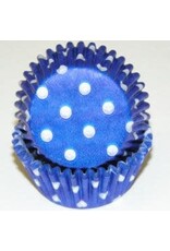 Blue Polka Dot Baking Cups
