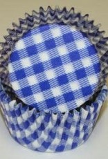 Blue Gingham Baking Cups (30-40ct)