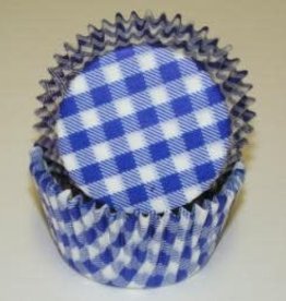 Blue Gingham Baking Cups (30-40ct)