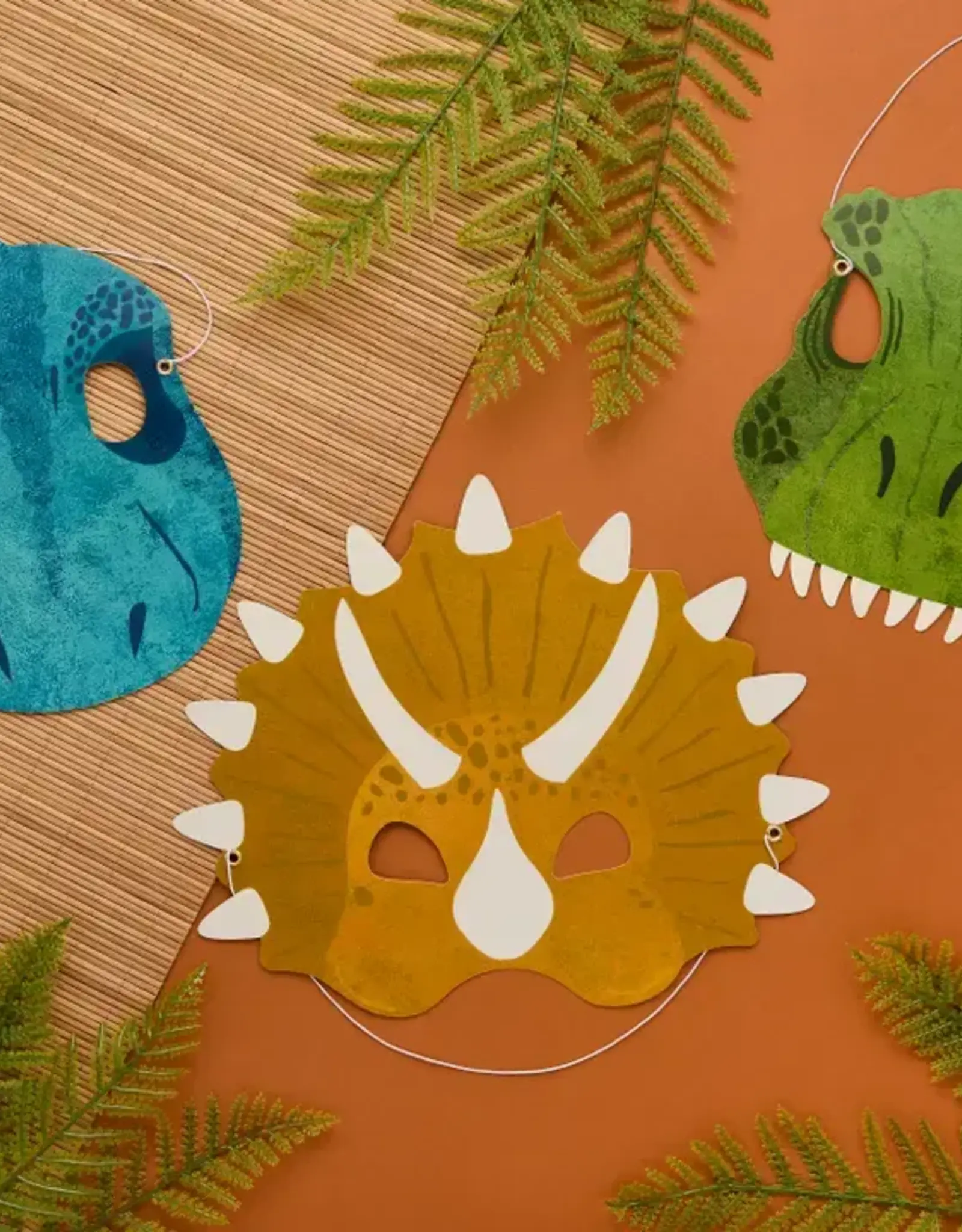 Hootyballoo by Club Green Party Dinosaur Mask - Set of 6