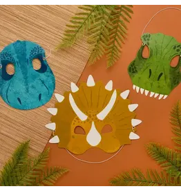 Hootyballoo by Club Green Party Dinosaur Mask - Set of 6