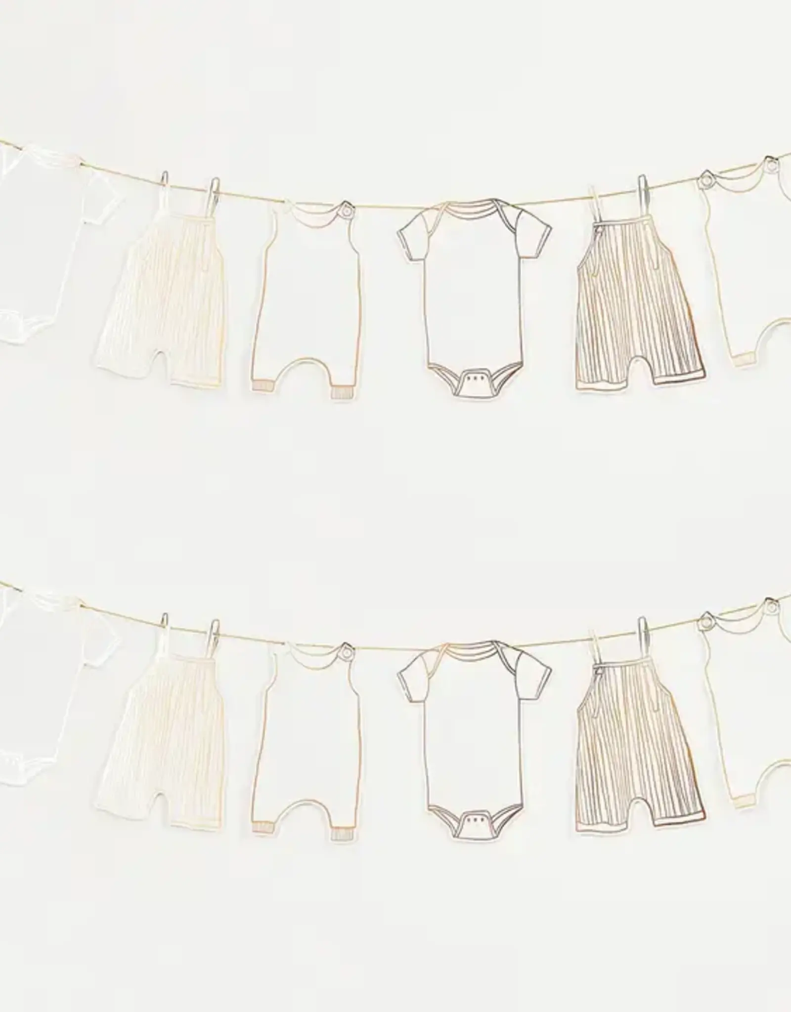 Hootyballoo by Club Green Gold Foiled BabyGrow Garland