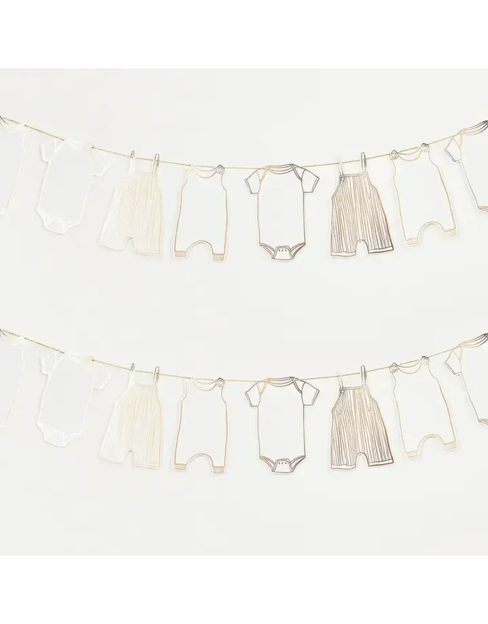 Hootyballoo by Club Green Gold Foiled BabyGrow Garland