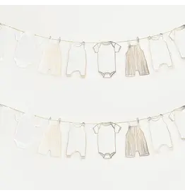 Hootyballoo by Club Green Gold Foiled BabyGrow Garland