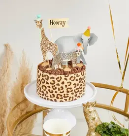 Hootyballoo by Club Green Party Animals Cake Toppers (Set of 3)