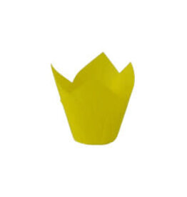 Factory Price Direct Pale Yellow Tulip Baking Cups (50 ct)