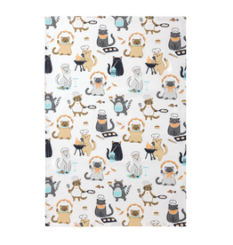 Designer Print Towel  (Culinary Cats)