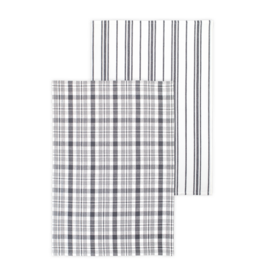 Farmhouse Towels - Stainless (Set of 2)