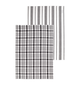 Farmhouse Towels - Black (Set of 2)