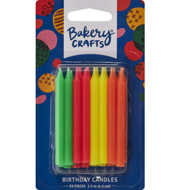Birthday Candles (Neon - 24 count)