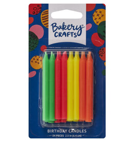 Birthday Candles (Neon - 24 count)