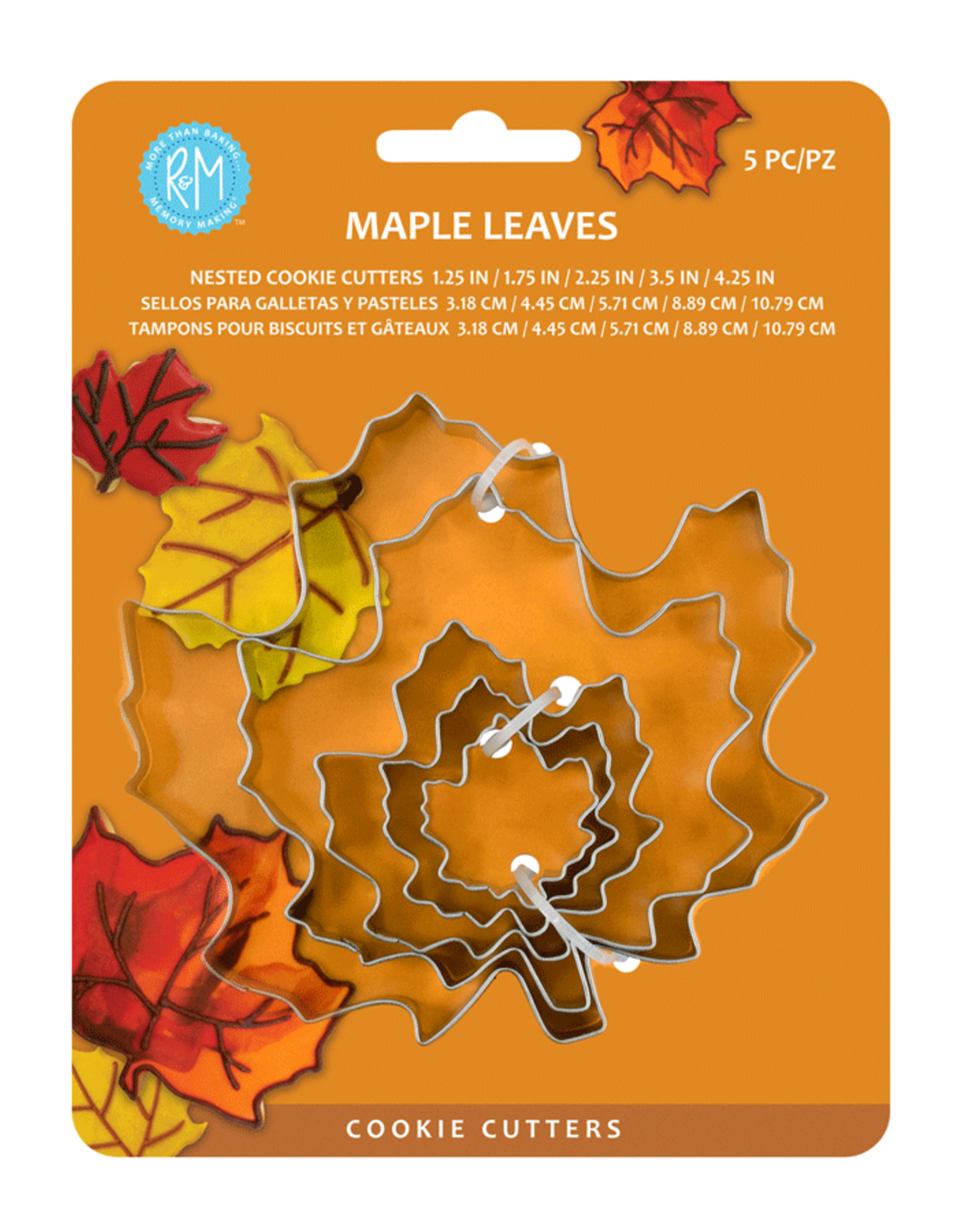Maple Leaf Cookie Cutter (Set of 5)