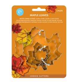 Maple Leaf Cookie Cutter (Set of 5)
