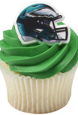 Philadelphia Eagles Helmet Cupcake Rings (12/pkg)