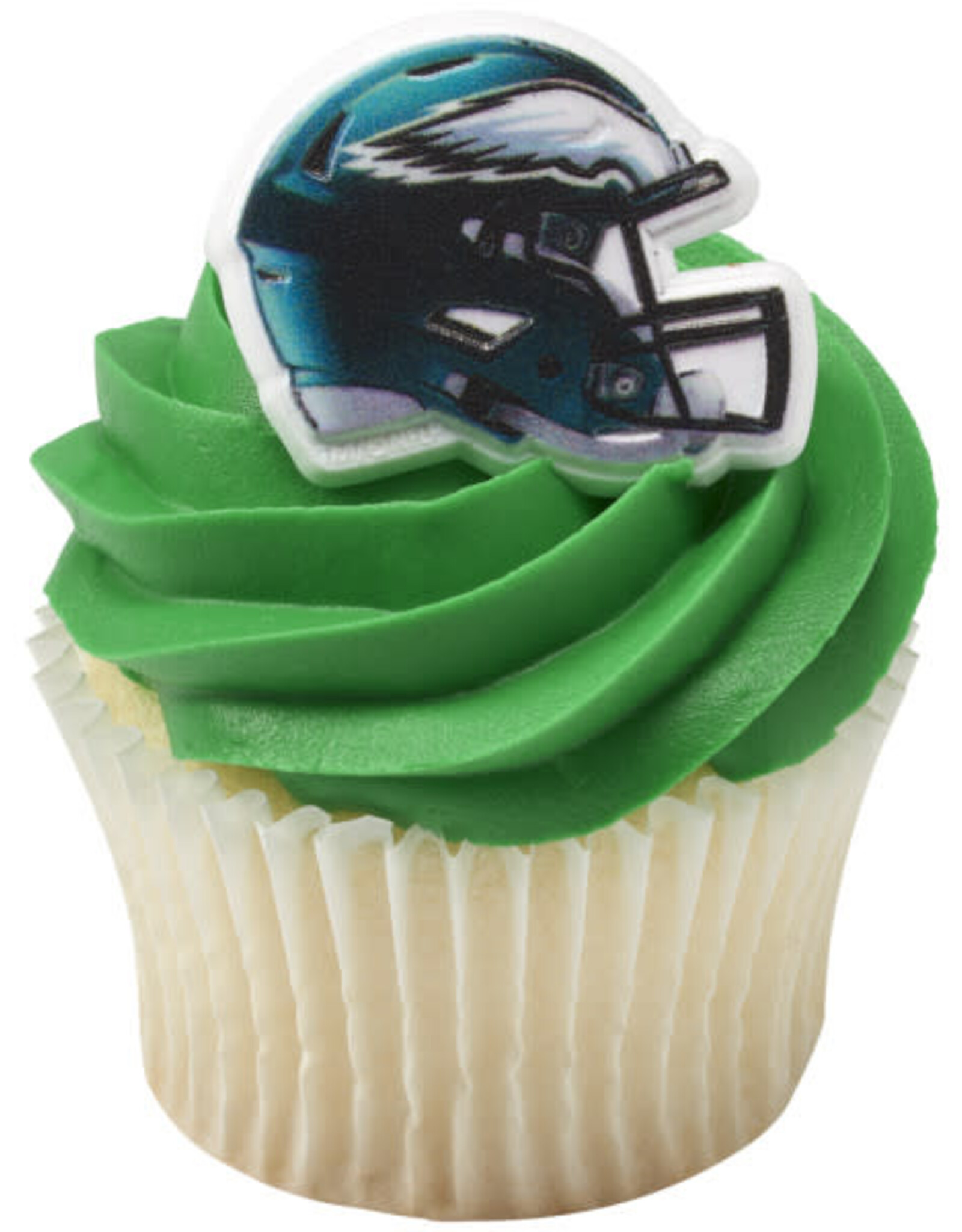 Philadelphia Eagles Helmet Cupcake Rings (12/pkg)