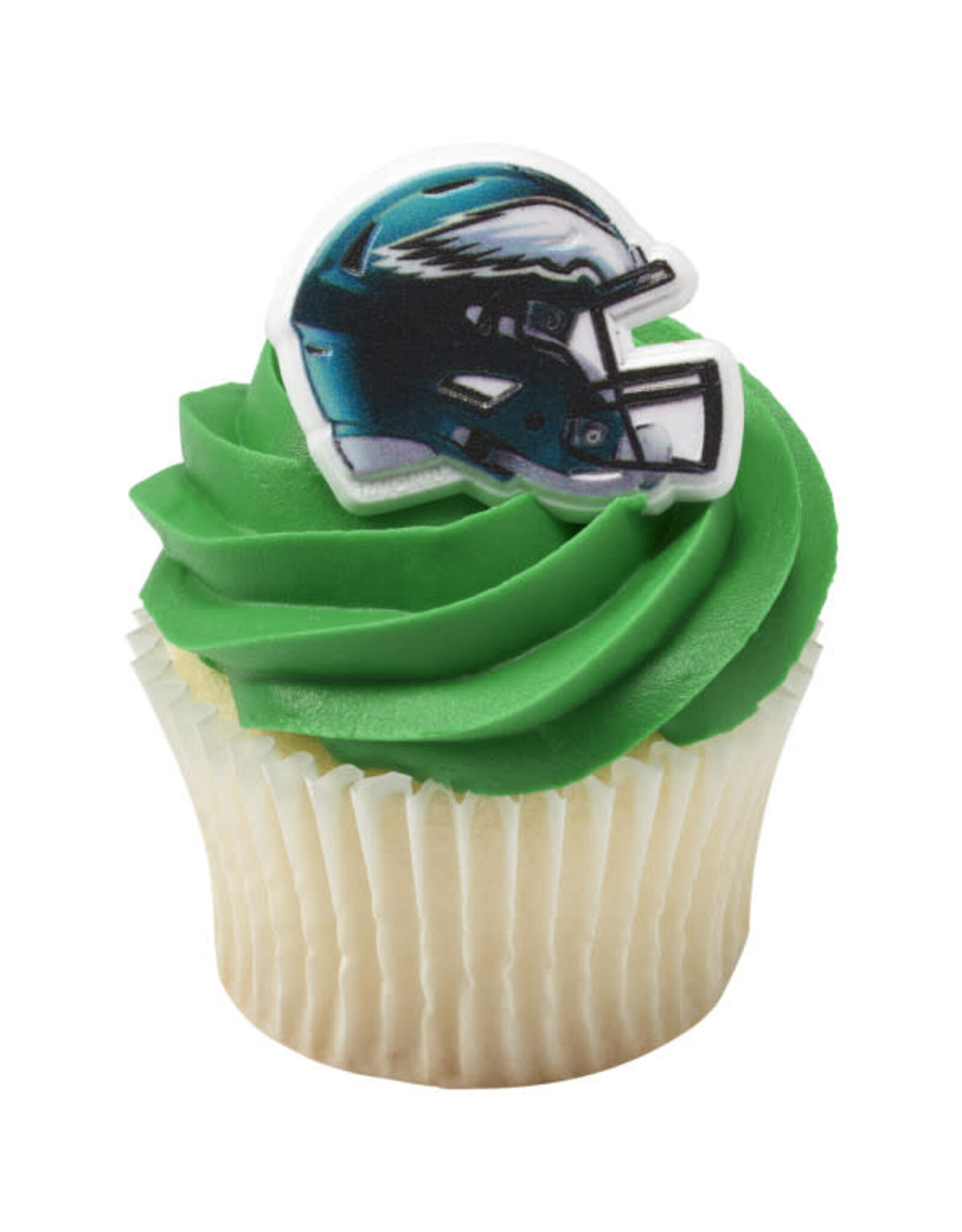 Philadelphia Eagles Helmet Cupcake Rings (12/pkg)