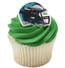 Philadelphia Eagles Helmet Cupcake Rings (12/pkg)