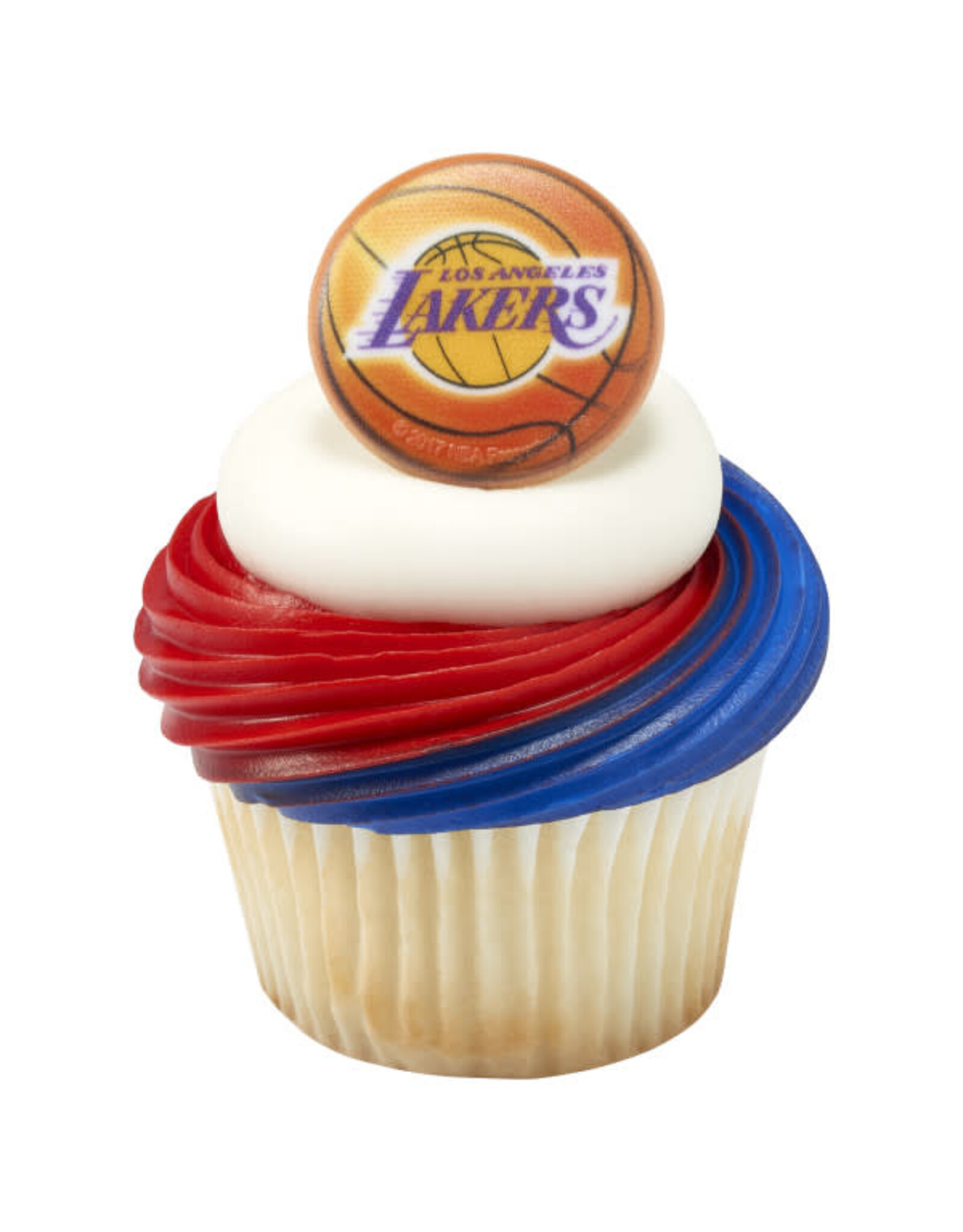 Los Angeles Lakers NBA Team Cupcake Rings (12 Count)