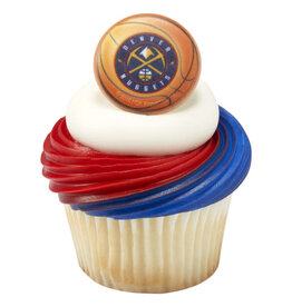 Denver Nuggets NBA Team Cupcake Rings (12 Count)