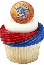 OKC Thunder NBA Team Cupcake Rings (12 Count)
