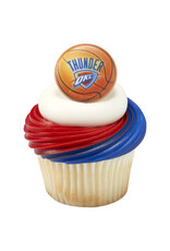 OKC Thunder NBA Team Cupcake Rings (12 Count)