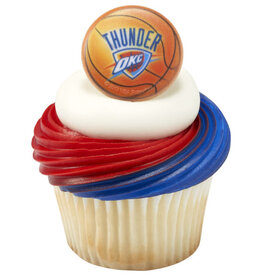 OKC Thunder NBA Team Cupcake Rings (12 Count)