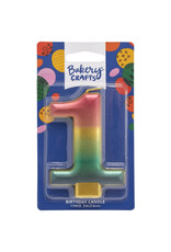Metallic Rainbow Candle "1"