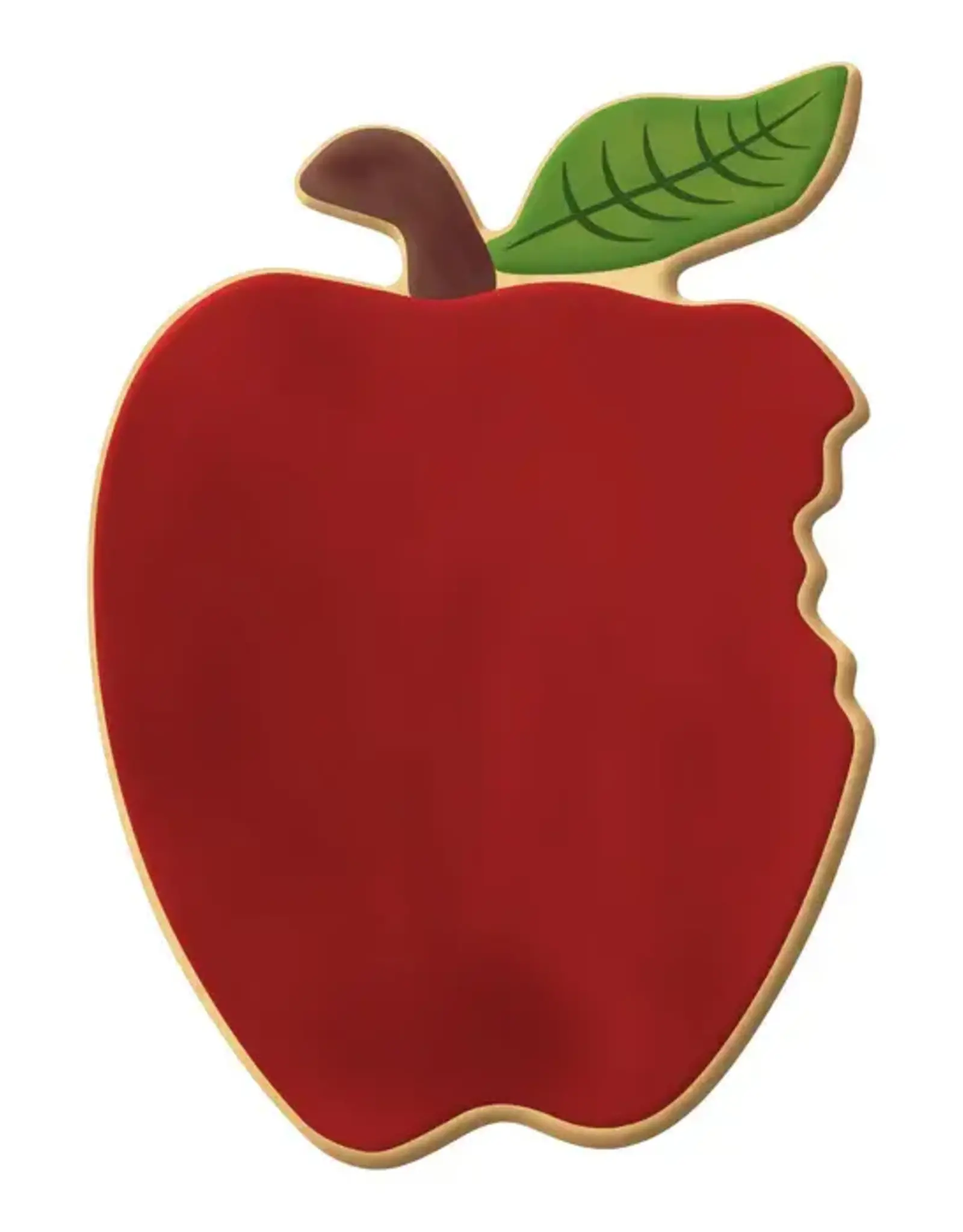 Apple with Bite Cookie Cutter (4")