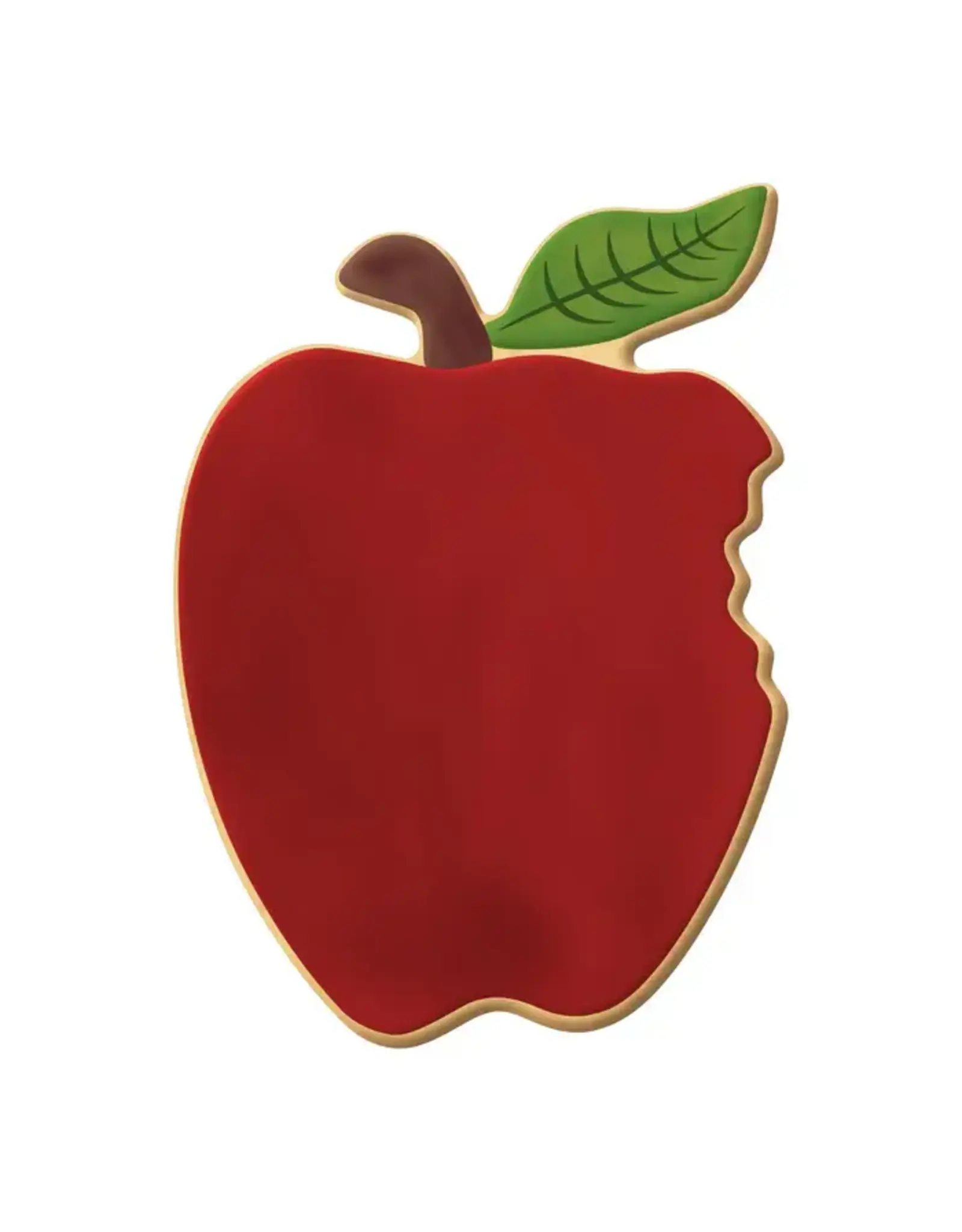 Apple with Bite Cookie Cutter (4")