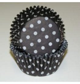 Black Polka Dot Baking Cups (30-40ct)