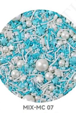 Alibaba Deluxe Shimmer Christmas Mix (Sugar Pearls, Stars, Jimmies, Snowflakes)