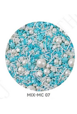 Alibaba Deluxe Shimmer Christmas Mix (Sugar Pearls, Stars, Jimmies, Snowflakes)