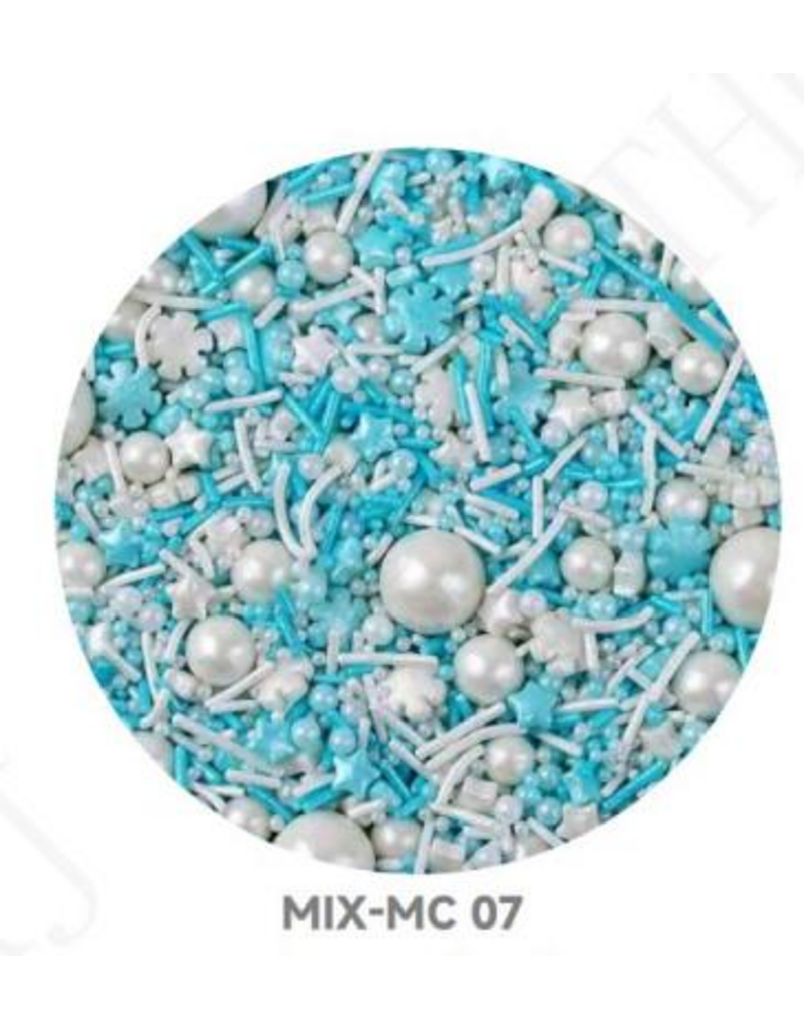 Alibaba Deluxe Shimmer Christmas Mix (Sugar Pearls, Stars, Jimmies, Snowflakes)