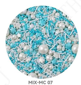 Alibaba Deluxe Shimmer Christmas Mix (Sugar Pearls, Stars, Jimmies, Snowflakes)