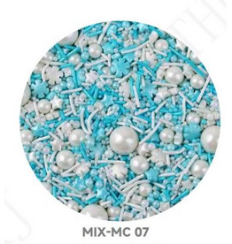 Alibaba Deluxe Shimmer Christmas Mix (Sugar Pearls, Stars, Jimmies, Snowflakes)