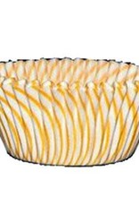 Yellow Stripe Baking Cups