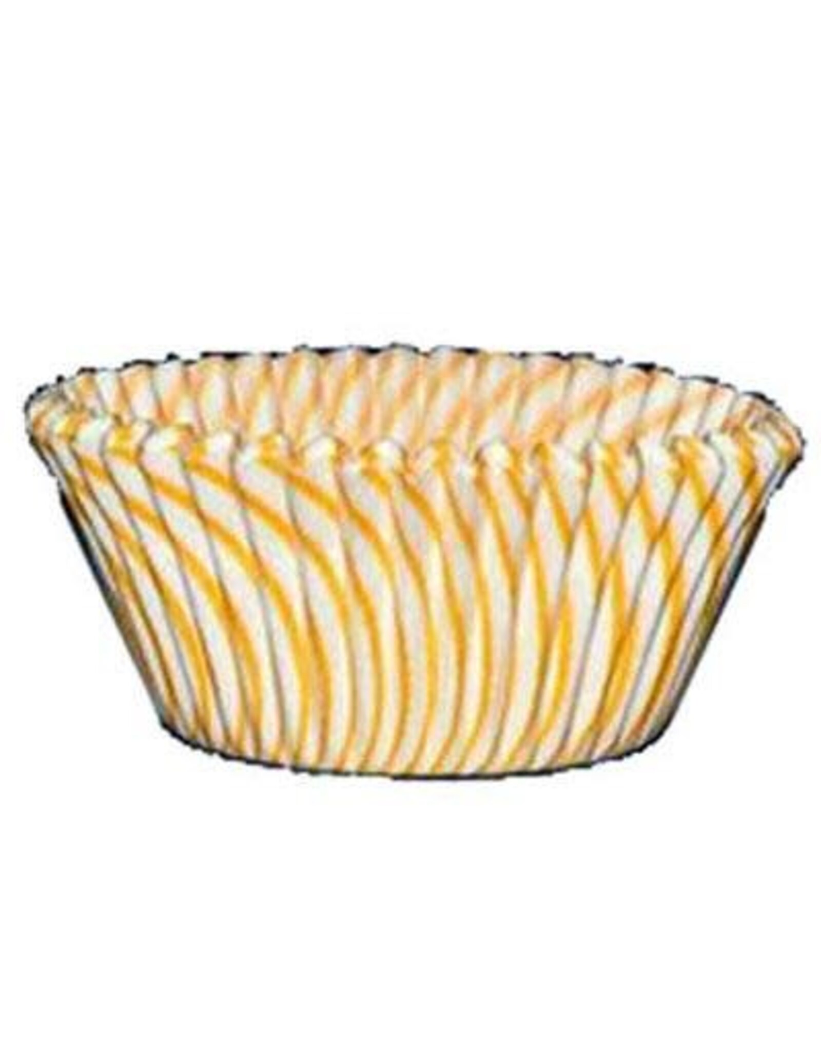Yellow Stripe Baking Cups