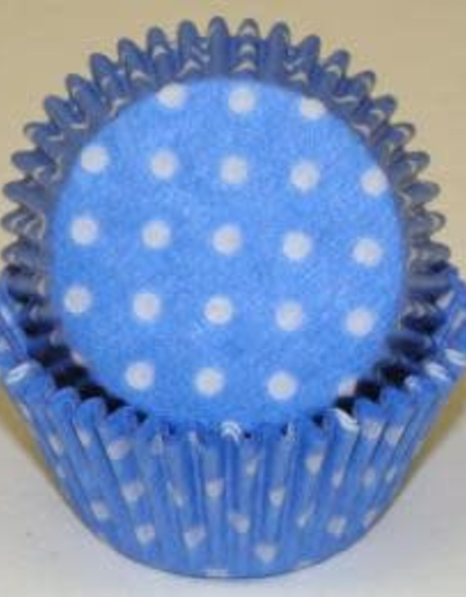 Blue (Light) Polka Dot Baking Cups (30-35cups)