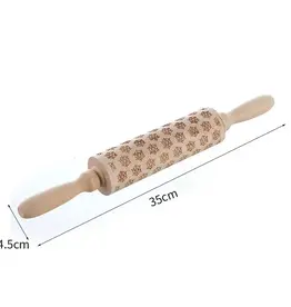 Embossing Rolling Pin (Snowflakes)