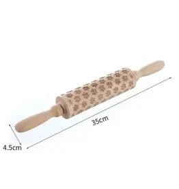 Embossing Rolling Pin (Snowflakes)