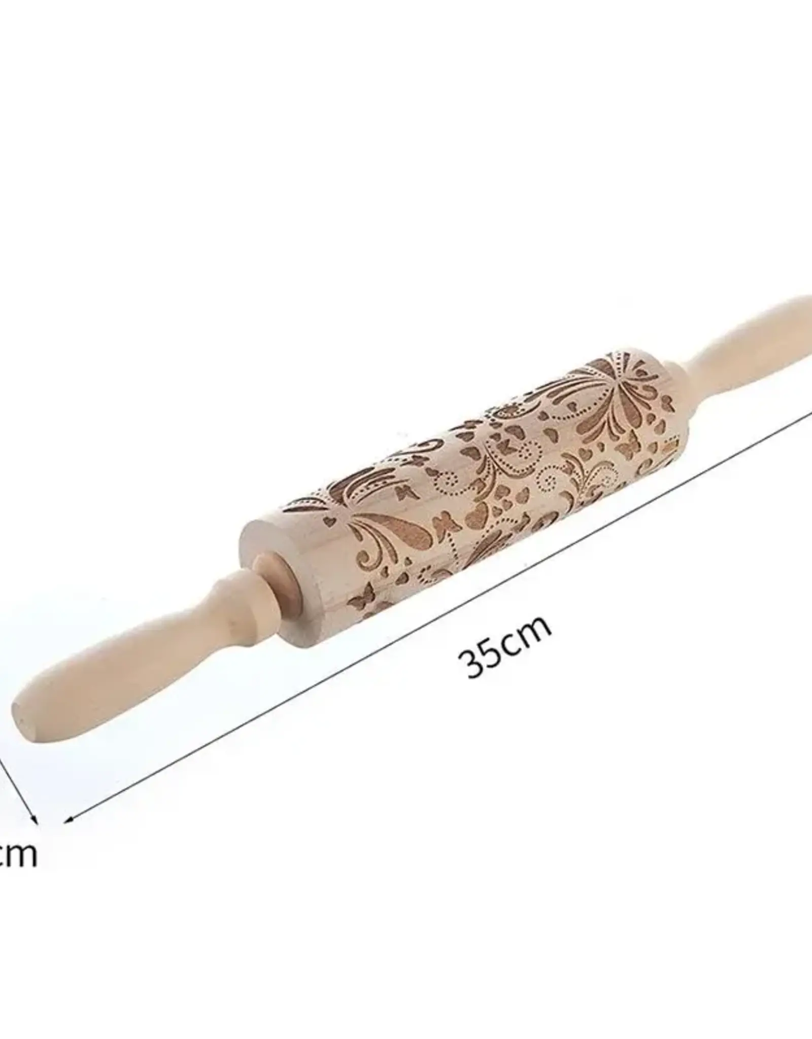 Embossing Rolling Pin (Flowers & Butterflies)