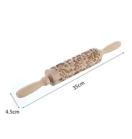 Embossing Rolling Pin (Flowers & Butterflies)