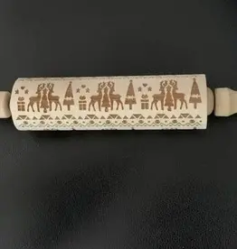 Embossing Rolling Pin (Elks)
