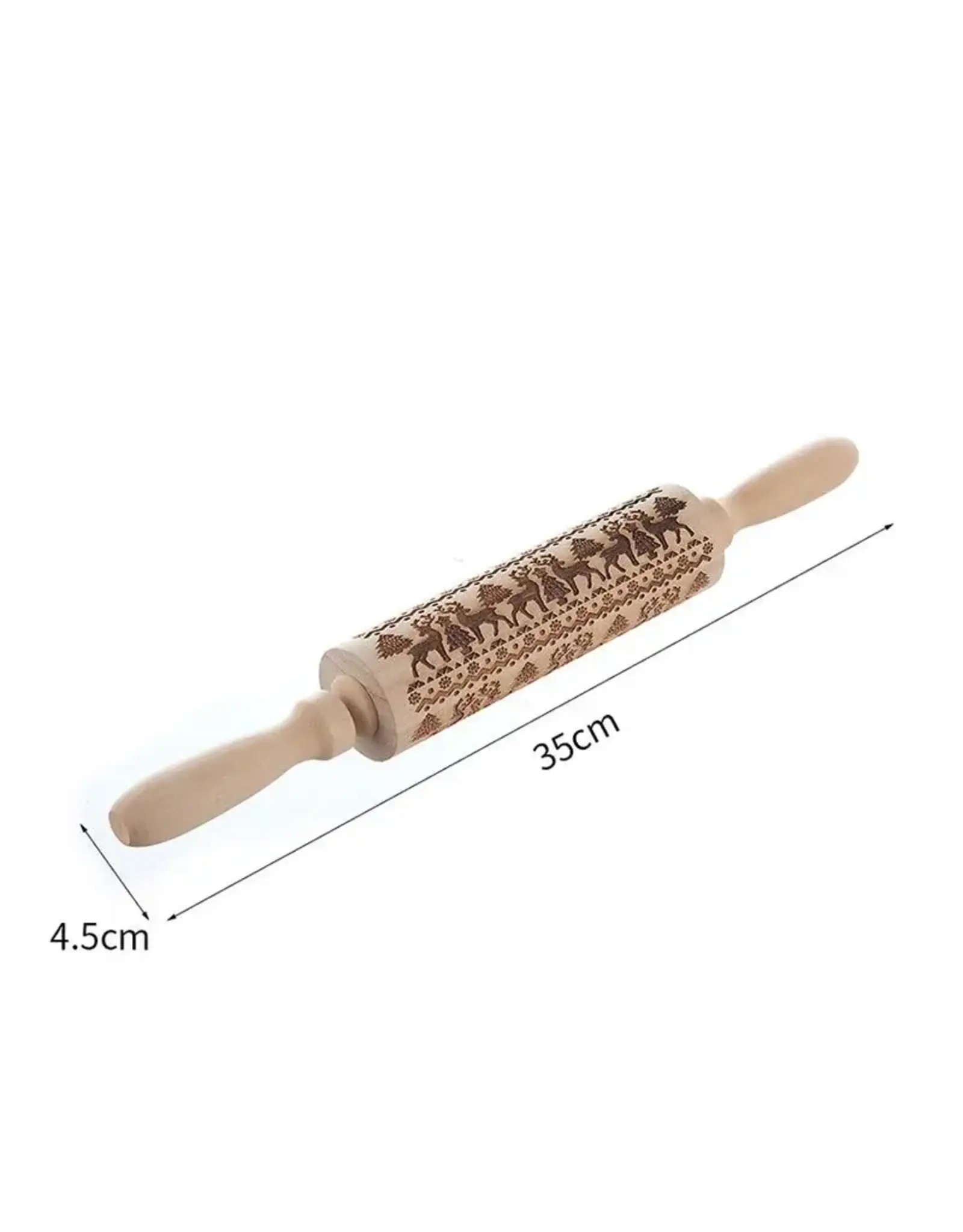Embossing Rolling Pin (Elks Design #2)
