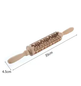 Embossing Rolling Pin (Elks Design #2)