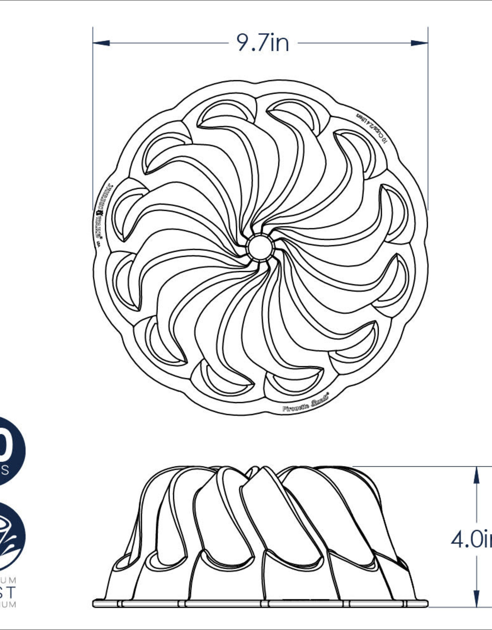 Pirouette Bundt Pan (10 cup)